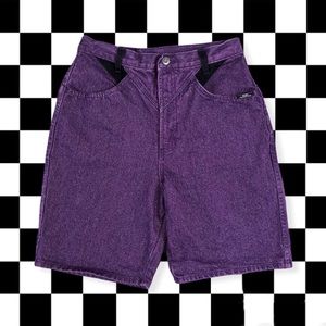 Vintage Purple and Black Ozark Mountain Shorts